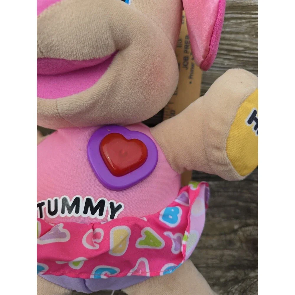 Fisher-Price LAUGH & LEARN SINGING TALKING GIRL DOG Plush STUFFED ANIMAL 2012